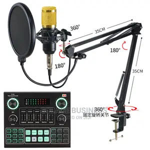 BM800 Microphone + V9 Sound Card Podcast Youtube Livestream