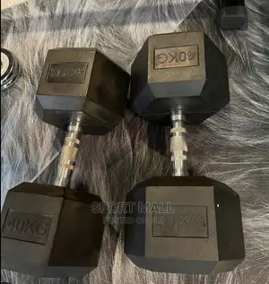 40kg Hex Dumbells