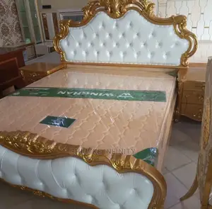 Gold Royal Wooden Set of Bed