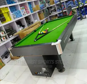 7ft Incredible Original Foreign Coin Snooker With 50 Coins