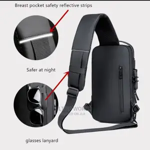 Waterproof Unisex Usb Cross Bag With Security Lock