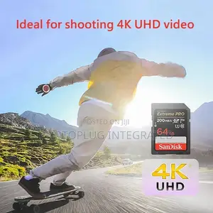 64gb Sd Memory Card 200mb/S Sandisk Extreme Pro