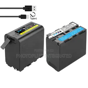 NP-F980 Battery For Video Light With USB Type C Port