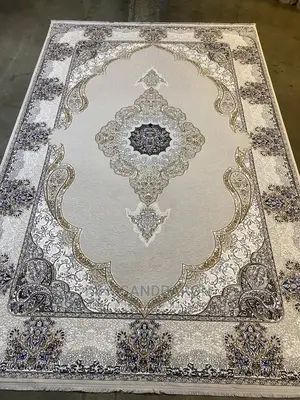 7*10ft Gray/Beige/Cream Turkey Premium Center Rug(4*6,5*7 )