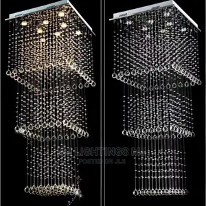 Modern American Crystal Raindrops Chandelier Light