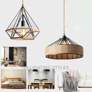Hemp Rope Chandelier for Dining Room Living Room