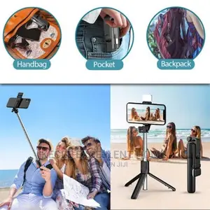 Selfietripod Stand With Fill Light Wireless Bluetoothremote