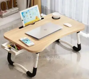 Foldable Laptop Table With Drawer
