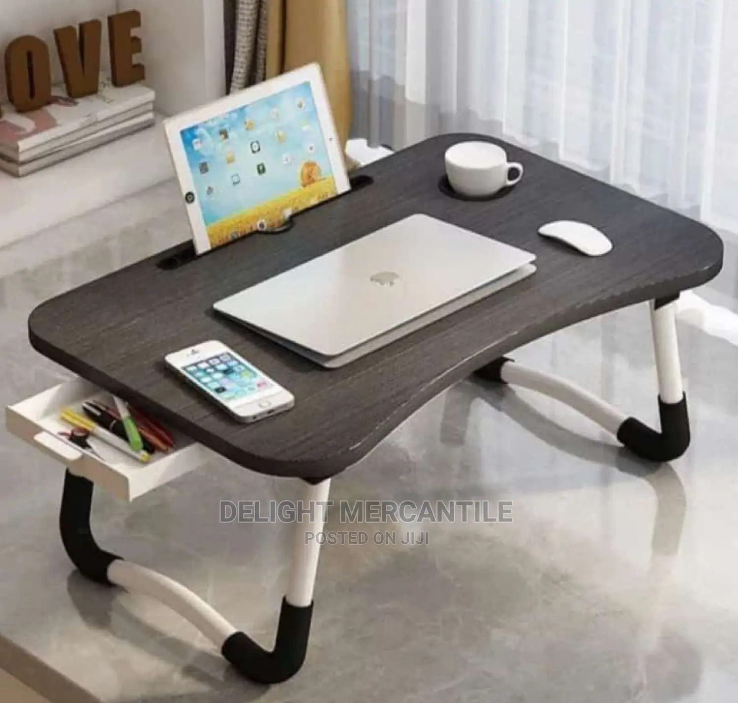 Collapsible Laptop Table With Drawer
