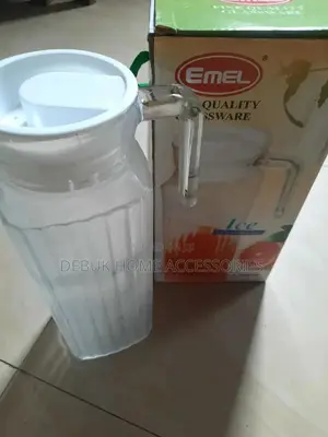 1 Litre Glass Jug With Lid
