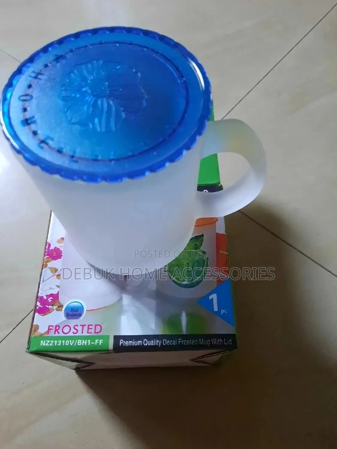 Frosted Mug With Lid
