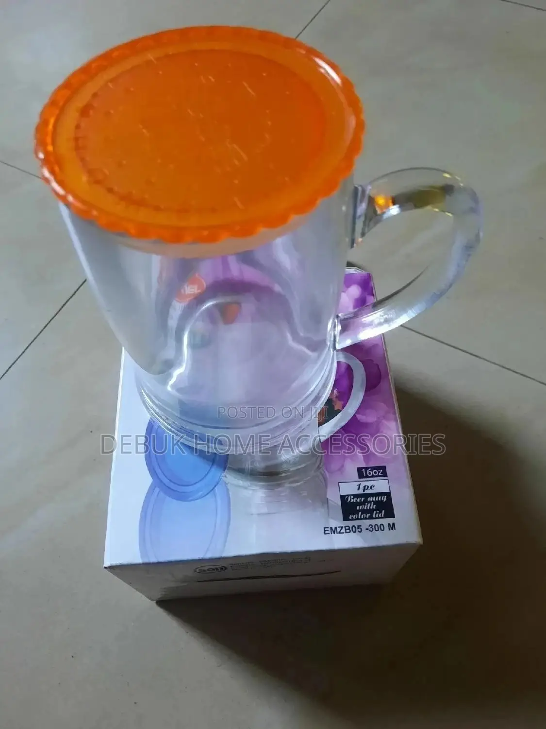 Frosted Mug With Lid