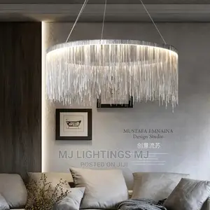 Modern Style Living Room Chain Led Chandelier