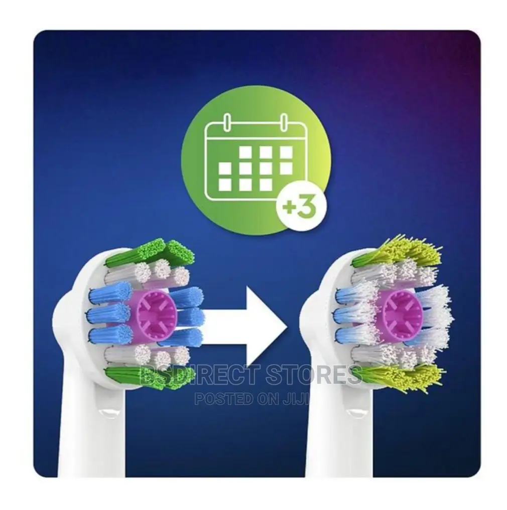 Oral B 3D White 8 Replacement Heads With Cleanmaximiser Tech