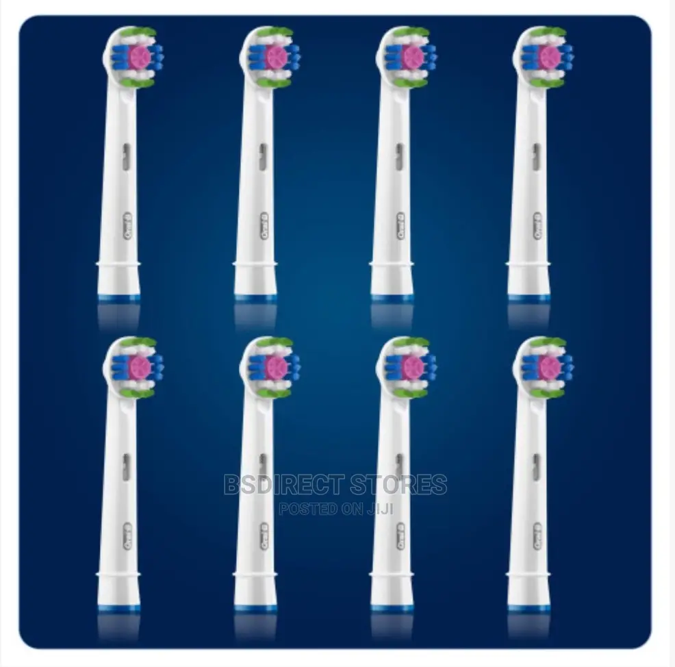 Oral B 3D White 8 Replacement Heads With Cleanmaximiser Tech