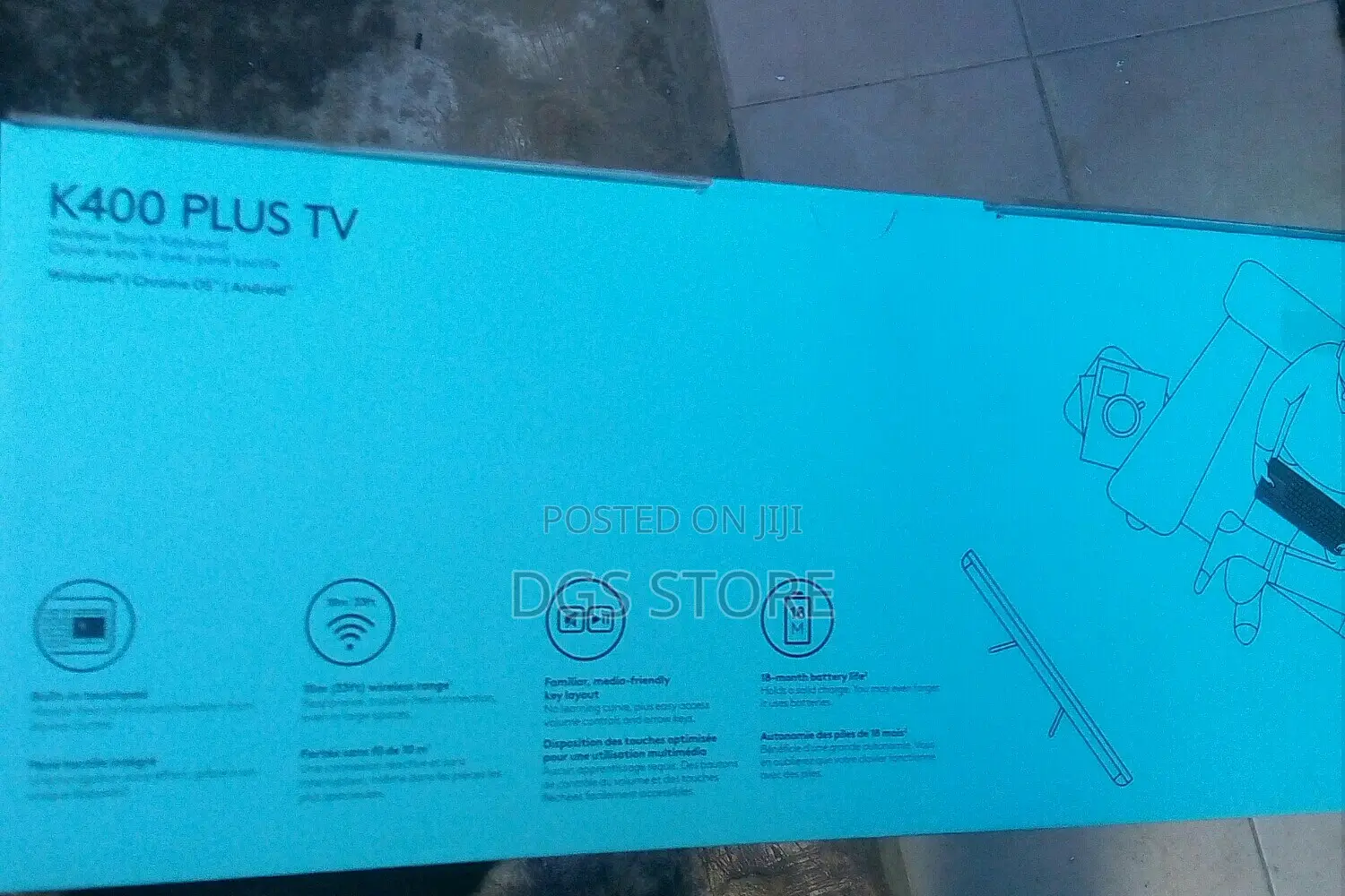 Logitech Plus TV Wireless Touch Keyboard