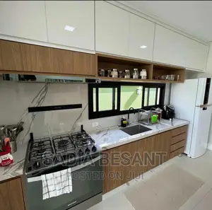 Contemporary Kitchen Cabinet Design With Accessories