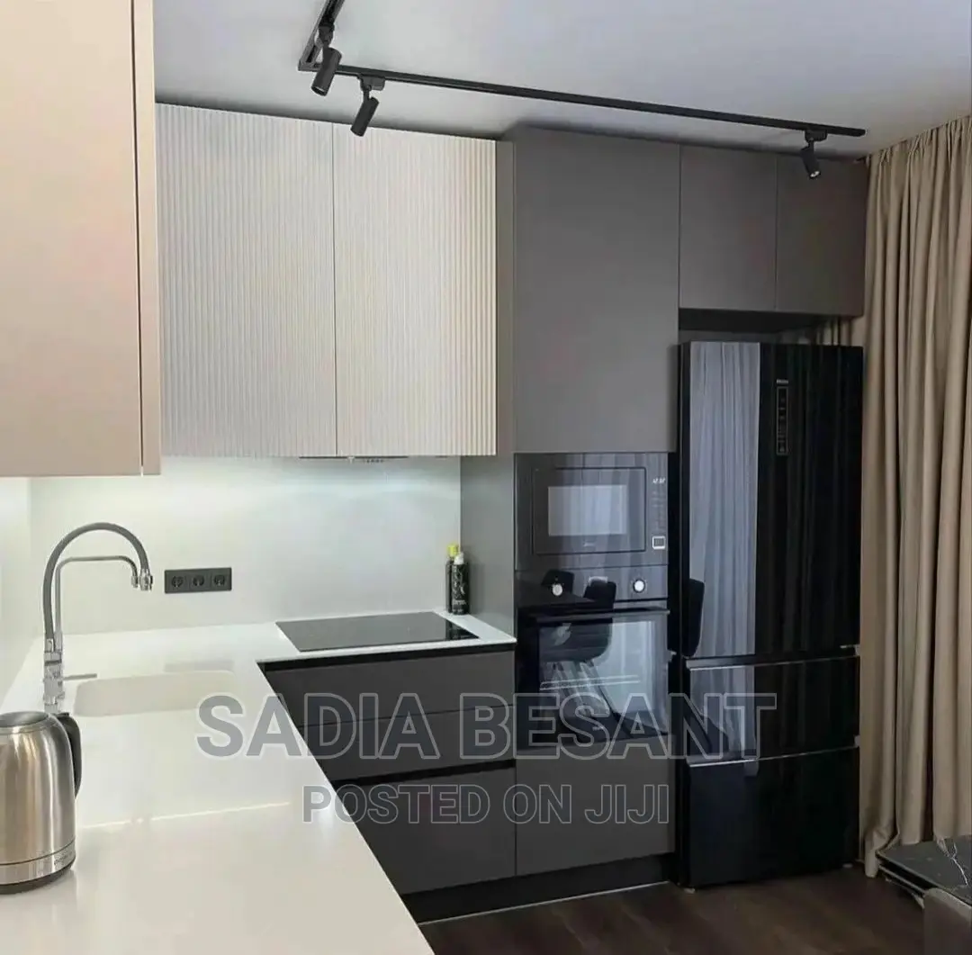 Contemporary Kitchen Cabinet Design With Accessories