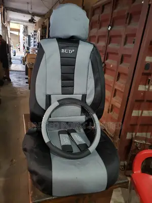 Bud Fabric Seat Cover Ash and Black