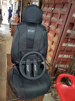 Bud Fabric Seat Cover Plain Black