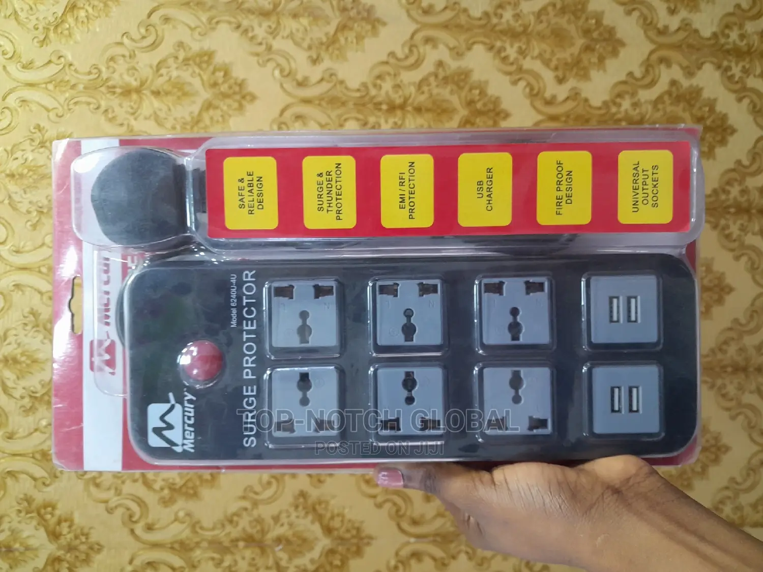 Mercury Surge Protector With Usb