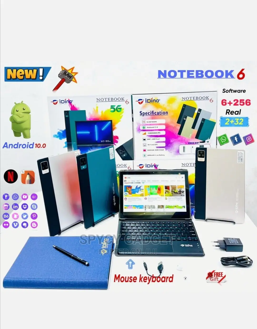 New Idino Notebook 6 256 GB Gray