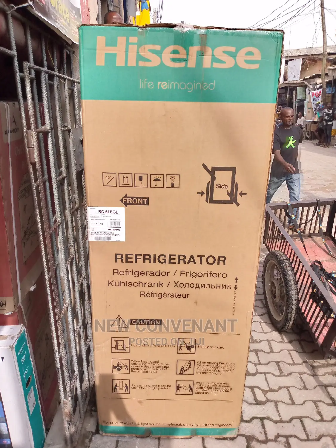 Hisense REF 67BGL 518litres Side By Side Refrigerator