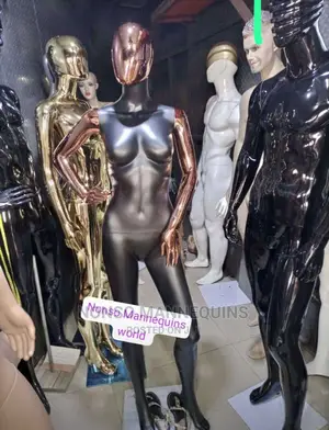 Size 8 Black and Rose Gold Female Faceless Mannequin