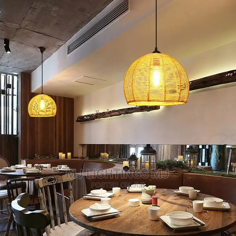 Rope Pendant Hanging Lamp