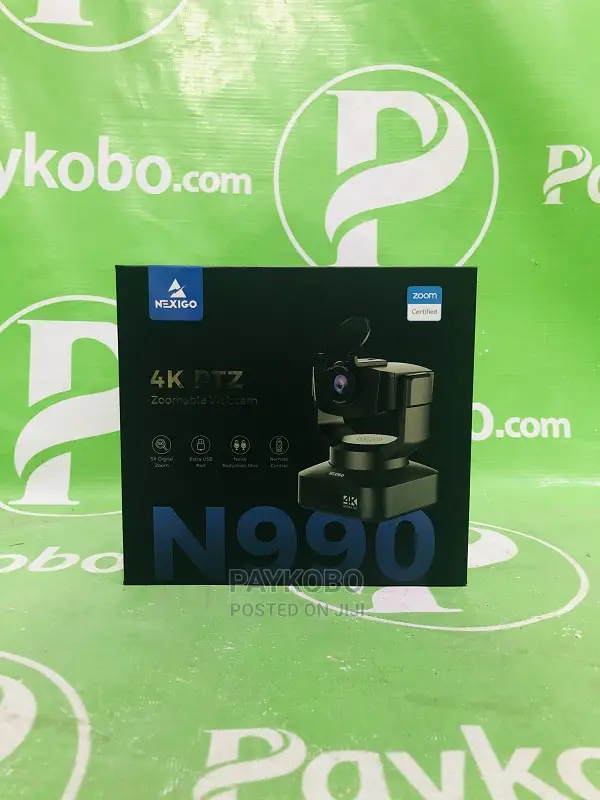 Nexigo N990 PTZ Webcam - Zoom Certified Video Conference