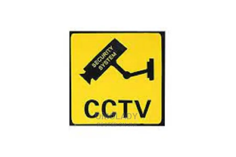 CCTV Security System Sticker Sign