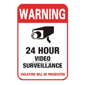 Cctv Sticker Camera System Warning Sign Wall Sticker