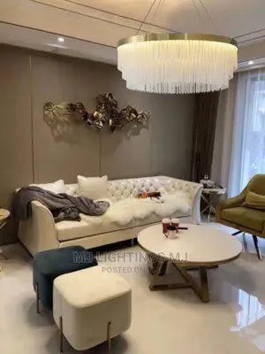 Modern Twisted Crystal Ceiling Chandelier