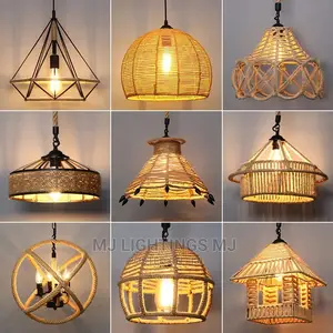 Rope Pendant Hanging Lamp