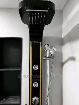 Black an Gold Shower Panel