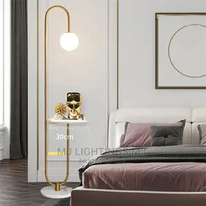 Nordic LED Floor Lamp Iron Marbel Standing Lamp
