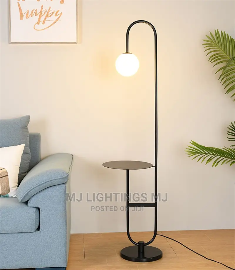 Nordic LED Floor Lamp Iron Marbel Standing Lamp