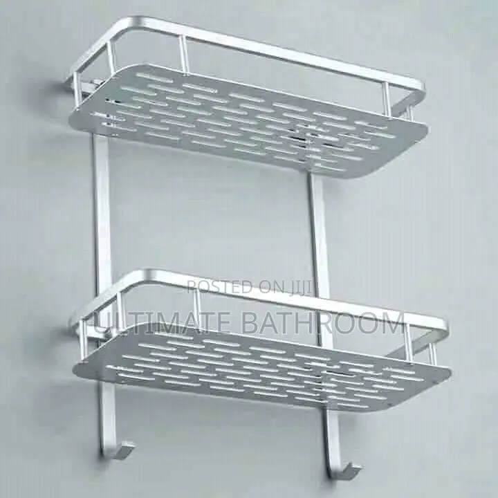 2step Rust Free  Bathroom Storage Shelf