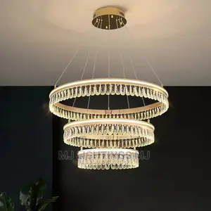 LED Luxury Crystal Layer Design Chandelier