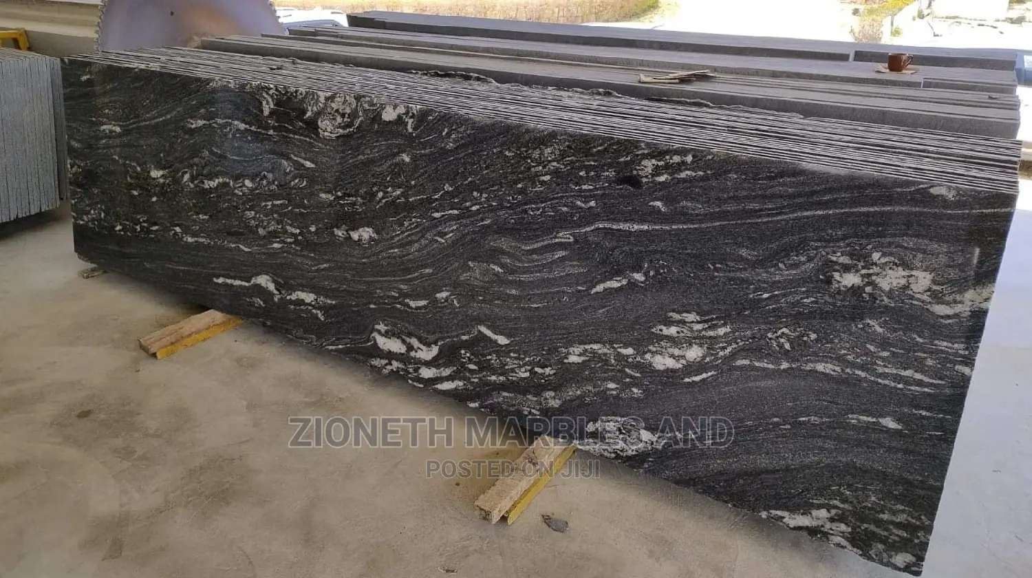 Indian Black Forest Granite Marble Slab