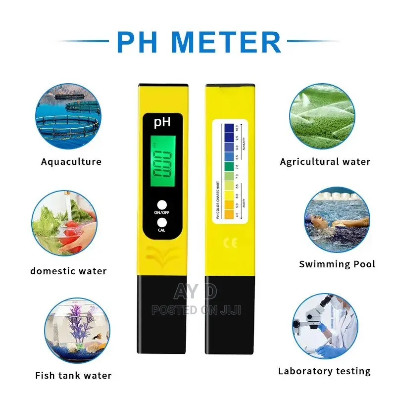 Digital Ph Meter Tester With Free Buffer Powders