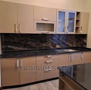 Contemporary Kitchen Cabinet Design With Accessories