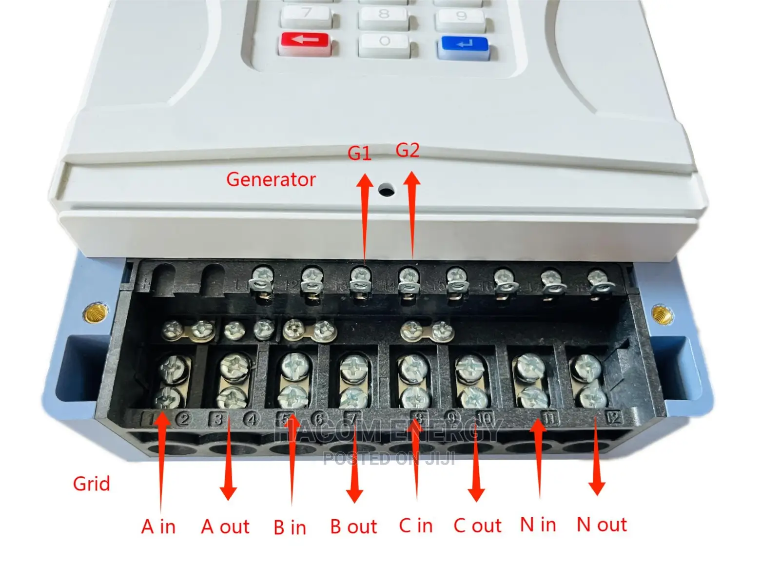Dual Energy Source Three Phase Meter (Non-Disco)