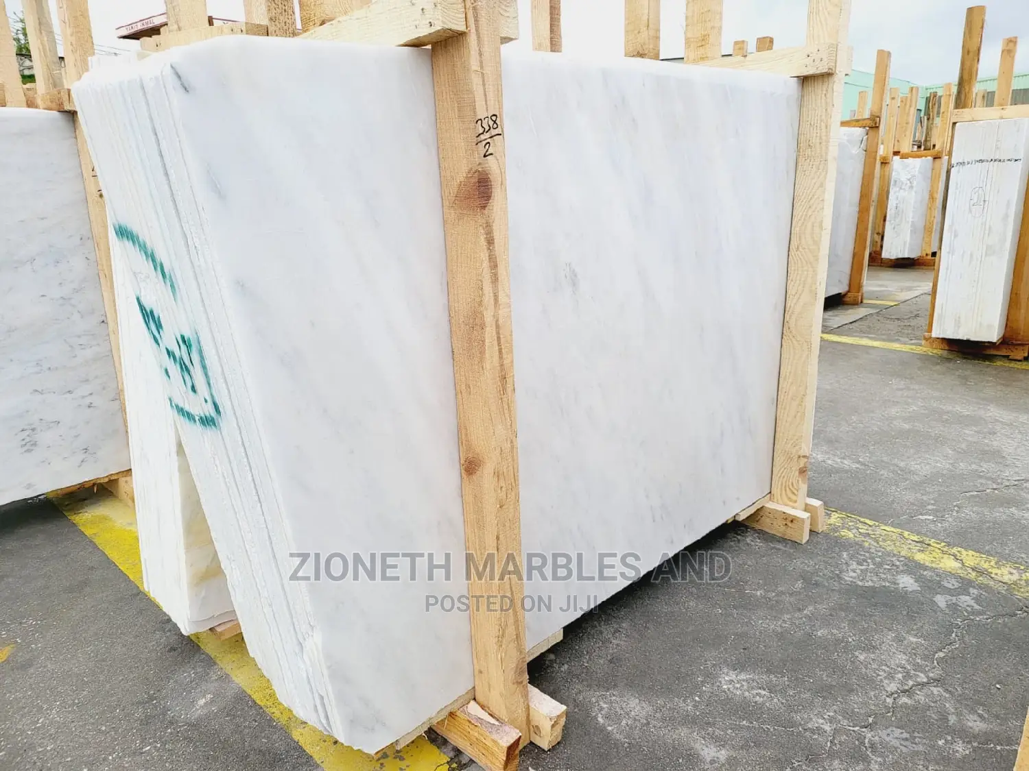 Italian White Carara Marble Slab