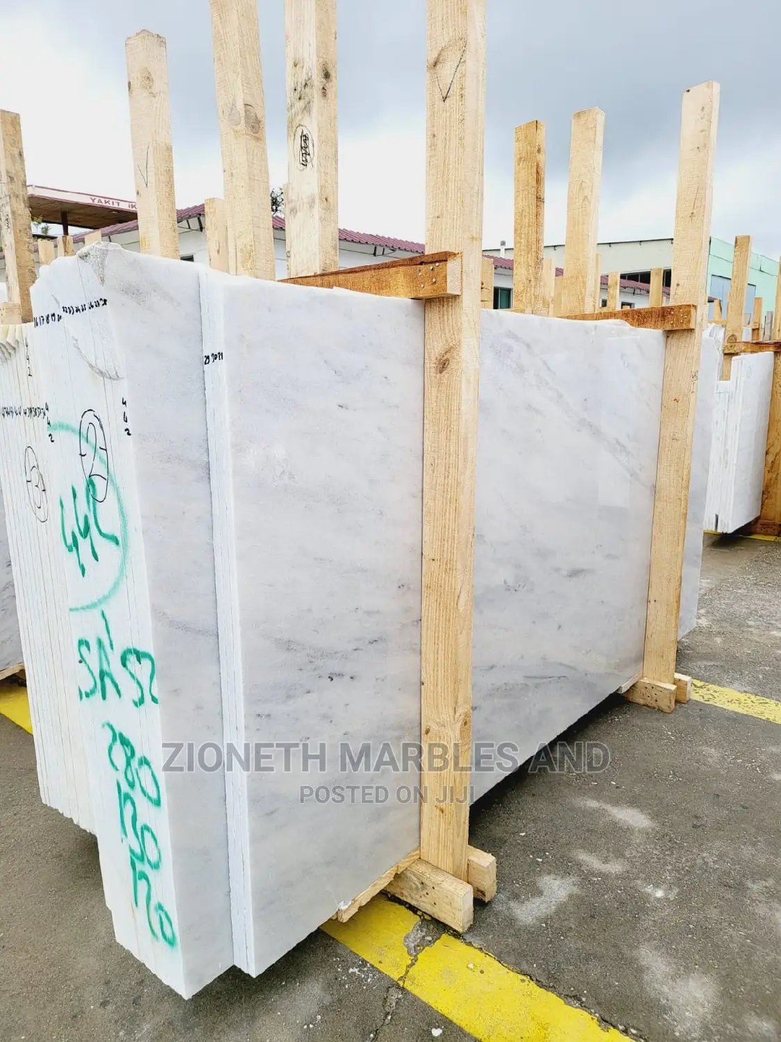 Italian White Carara Marble Slab