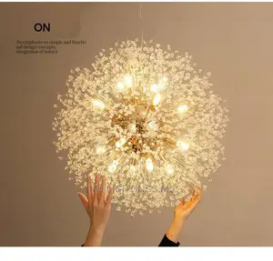 Modern Crystal Chandelier Pendant Lighting for Living Room.