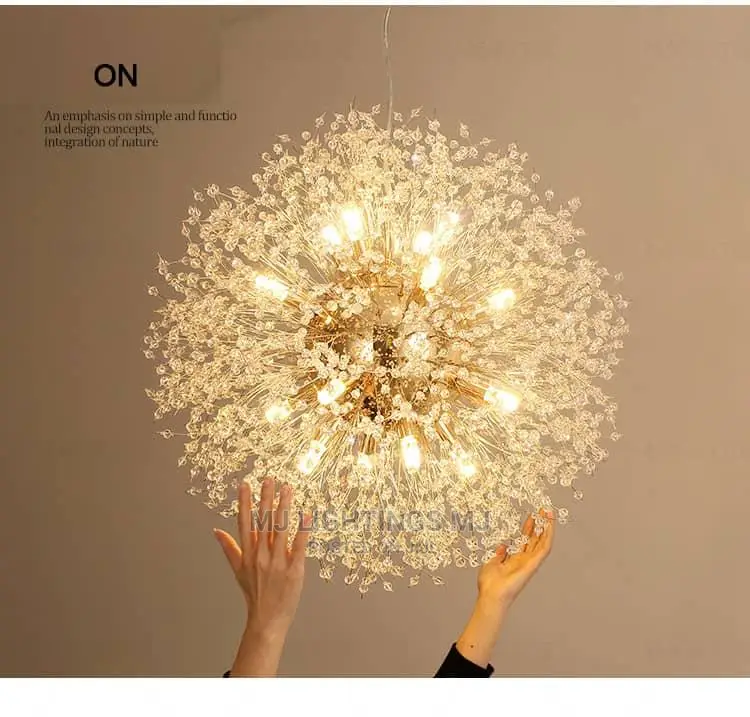 Modern Crystal Chandelier Pendant Lighting for Living Room.
