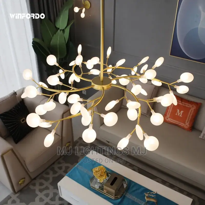 Modern Firefly LED Chandelier Light Tree Branch Pendant
