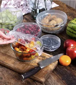 100pcs Food Cover Plastic Fresh Keeping Saver