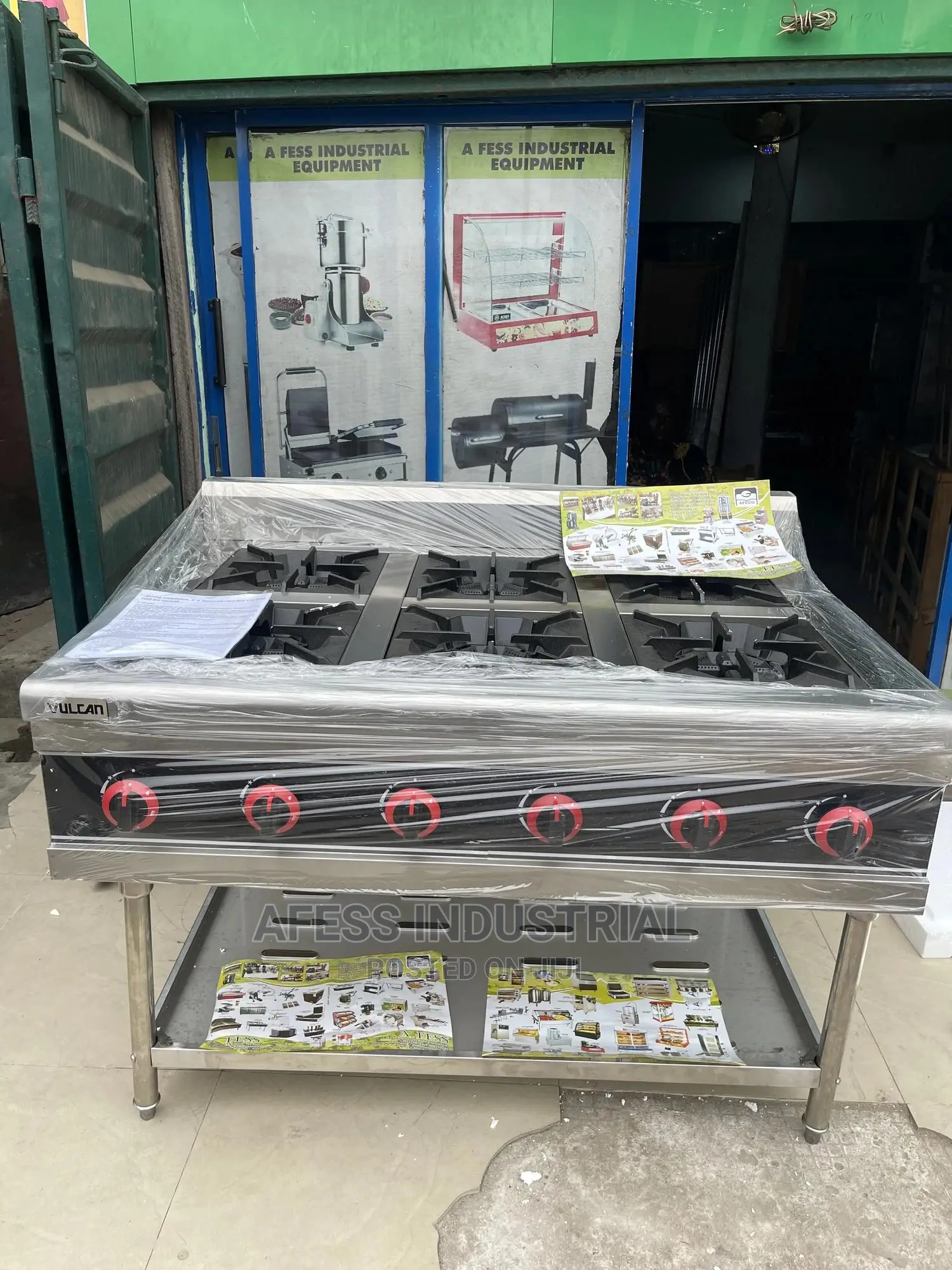 6 Burner Commercial Gas